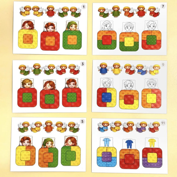 Дидактична гра для дітей "Малюки в ліжечку" PSD303 (ПСД303) (PSD303)