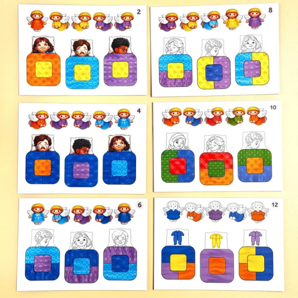 Дидактична гра для дітей "Малюки в ліжечку" PSD303 (ПСД303) (PSD303)