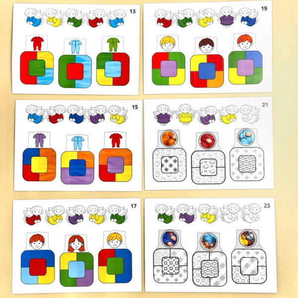 Дидактична гра для дітей "Малюки в ліжечку" PSD303 (ПСД303) (PSD303)