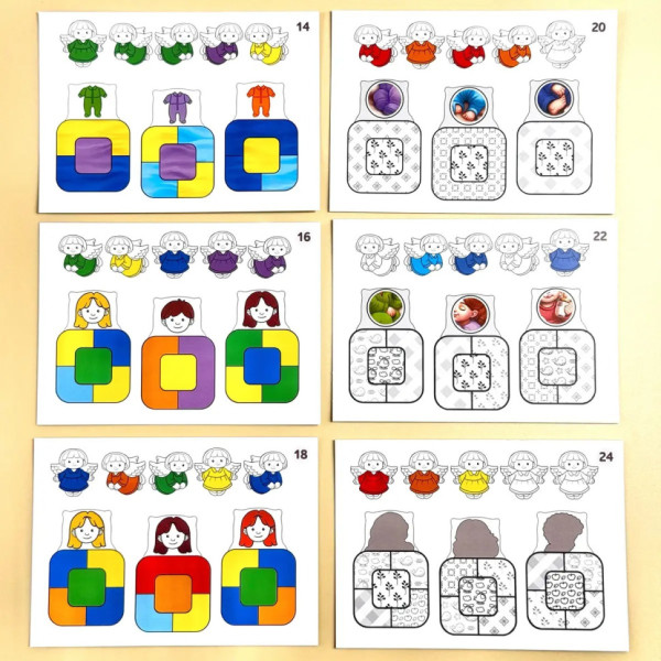 Дидактична гра для дітей "Малюки в ліжечку" PSD303 (ПСД303) (PSD303)