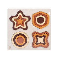 Дерев'яна іграшка Геометрика MD 0743B, розмір 22,5х22,5 см (MD 0743B)