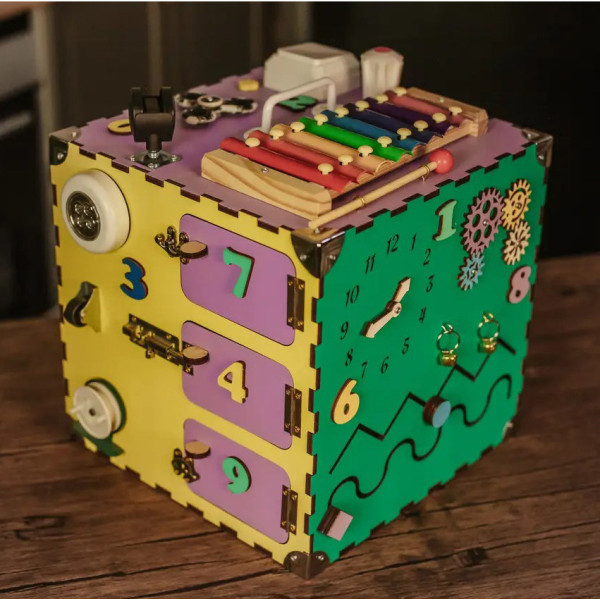 Розвиваюча іграшка Бізікуб Temple Group TG200123 30х30х30смРізнокольоровий (TG200123)