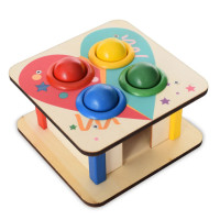 Дерев'яна іграшка стукачка "Серце" MD 1682A, молоток (MD 1682A)