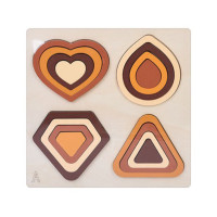 Дерев'яна іграшка Геометрика MD 0743A, розмір 22,5х22,5 см (MD 0743A)