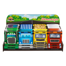 Дерев'яна настільна гра "Автопарк" Ubumblebees (ПСД082) PSD082 сортер-комодик (PSD082)