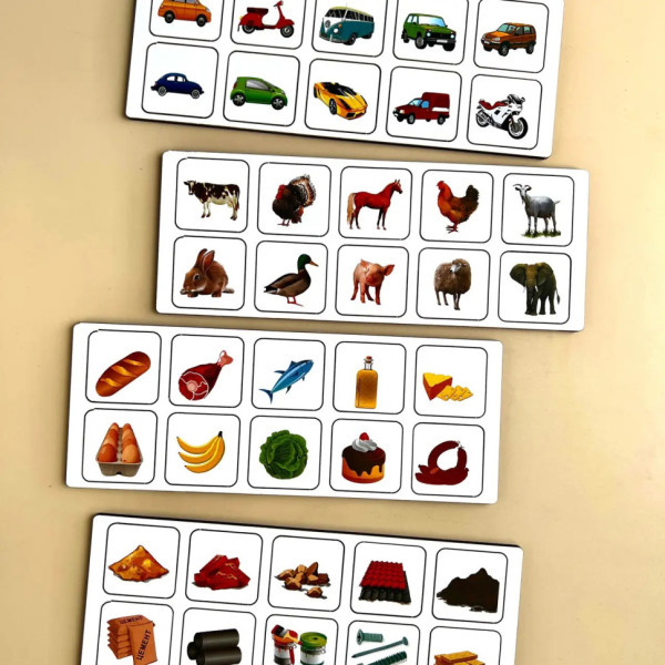 Дерев'яна настільна гра "Автопарк" Ubumblebees (ПСД082) PSD082 сортер-комодик (PSD082)