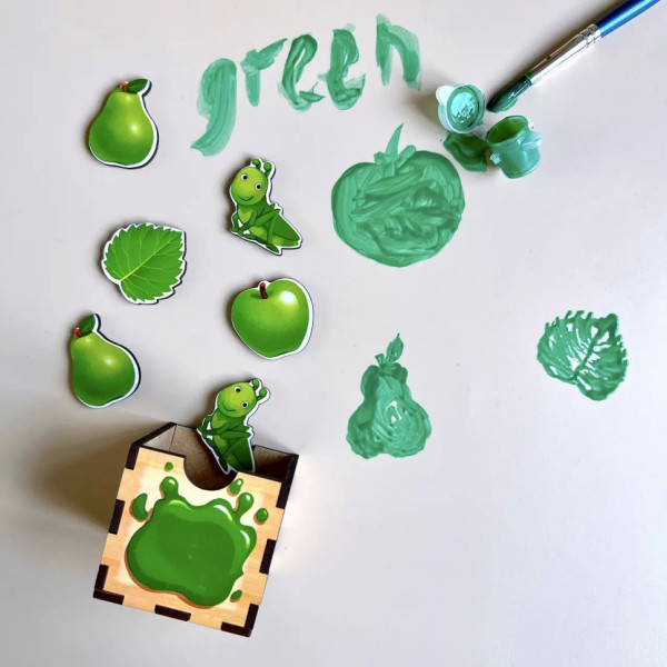 Дерев'яна настільна гра "Фігури" Ubumblebees (ПСД072) PSD072 сортер-комодик (PSD072)