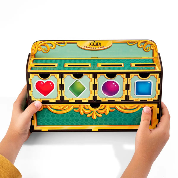 Дерев'яна настільна гра "Фігури" Ubumblebees (ПСД072) PSD072 сортер-комодик (PSD072)