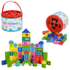 Детская деревянная игрушка "Городок №1" Limo Toy MD 0938-1, 24 блока (MD 0938-1)