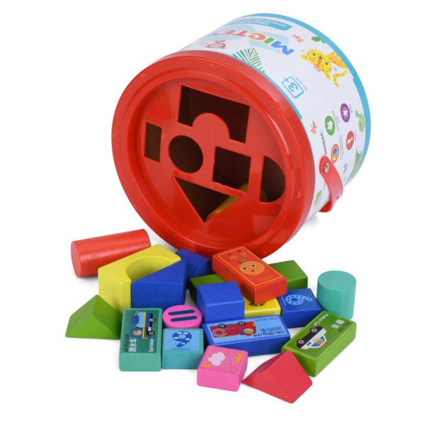 Дитяча дерев'яна іграшка "Городок №1" Limo Toy MD 0938-1, 24 блоки (MD 0938-1)