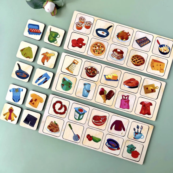 Дерев'яна настільна гра "Побутова техніка" Ubumblebees (ПСД001) PSD001 сортер-комодик (PSD001)