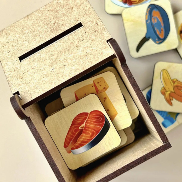 Дерев'яна настільна гра "Побутова техніка" Ubumblebees (ПСД001) PSD001 сортер-комодик (PSD001)