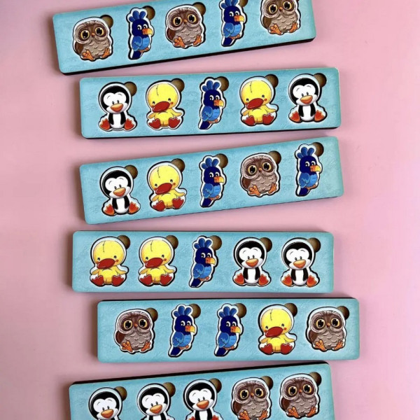 Дерев'яна настільна гра "Птахи" Ubumblebees (ПСД167) PSD167 сортер-комодик (PSD167)