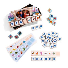 Дерев'яна дитяча розвивальна гра "Ребус" (ПСД256) PSD256 ENG (PSD256)