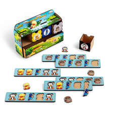 Дерев'яна настільна гра "Птахи" Ubumblebees (ПСД167) PSD167 сортер-комодик (PSD167)