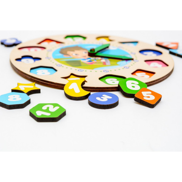 Дерев'яний сортер "Годинник" Puz-22935 для хлопчиків (Puz-22935)