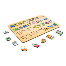 Дитячий дерев'яний сортер А3 Абетка АртA3-30273 (АртA3-30273)