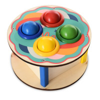 Дерев'яна іграшка стукачка "Кружок" MD 1682D, молоток (MD 1682D)