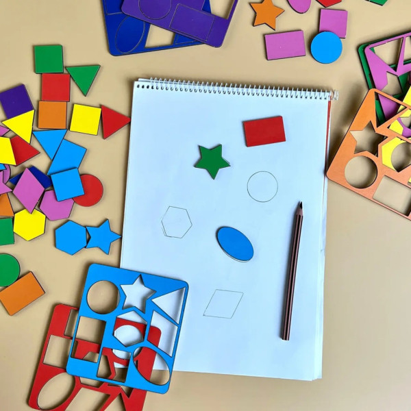 Дерев'яний сортер "Барабан" Ubumblebees (ПСФ135) PSF135 геометричні фігури (PSF135)