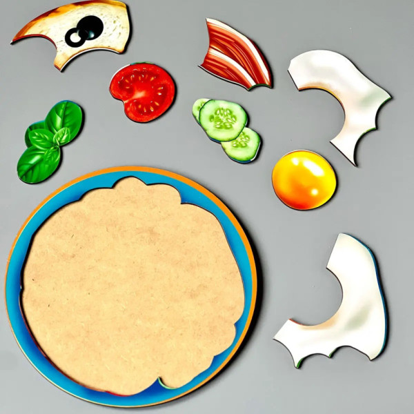 Дерев'яний пазл-сортер "Сніданок" (ПСД137) PSD137 (PSD137)