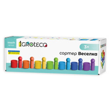 Дерев'яний сортер "Веселка" 900712 натуральне дерево (900712)