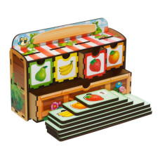Дерев'яна настільна гра "Рахунок -2" Ubumblebees (ПСД070) PSD070 сортер-комодик (PSD070)