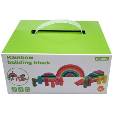 Дитяча дерев'яна іграшка сортер 4 в 1 "Веселка" C15016  (C15016)