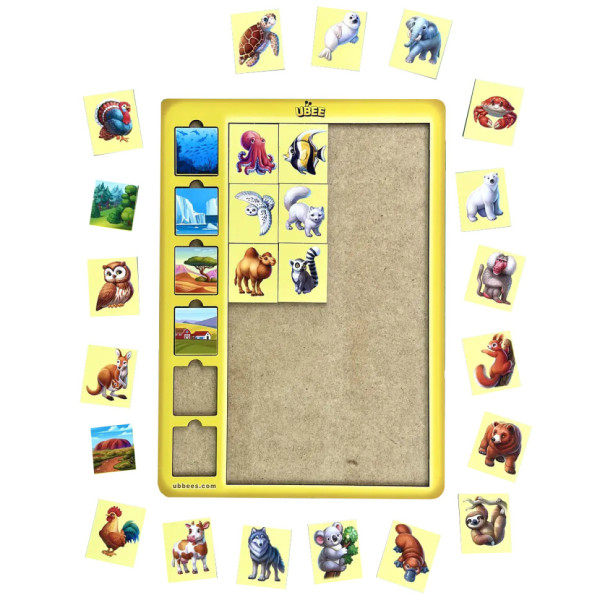 Дерев'яний дитячий сортер "Асоціації тварини" (ПСД300) PSD300 (PSD300)