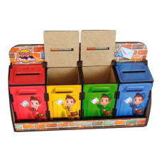 Дерев'яна настільна гра "Веселий листоноша" Ubumblebees (ПСД081) PSD081 сортер-комодик (PSD081)