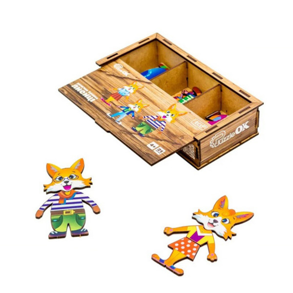 Дерев'яна настільна гра Лисички Puz-42121 (Puz-42121)