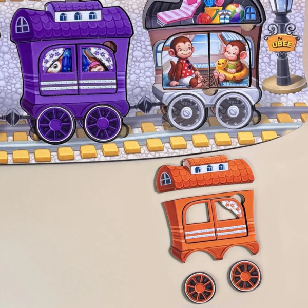 Дерев'яний дитячий сортер "Потяг великий" (ПСД296) PSD296  (PSD296)