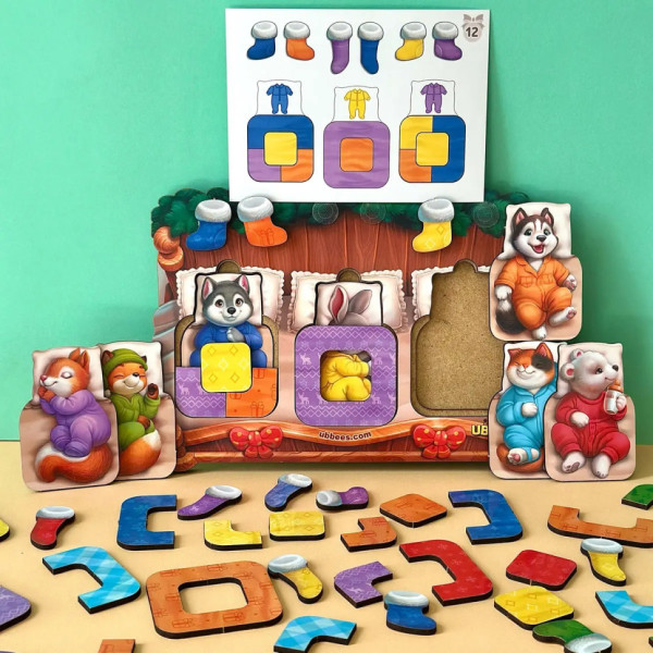 Дерев'яний сортер "Тварини в ліжечку" PSD302 (ПСД302) (PSD302)