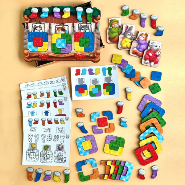 Дерев'яний сортер "Тварини в ліжечку" PSD302 (ПСД302) (PSD302)