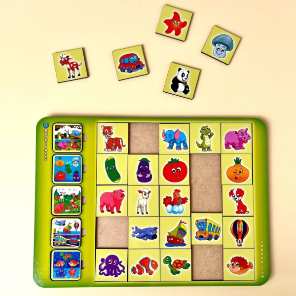 Дерев'яний сортер "Асоціації-картинки" PSD057 (ПСД057)