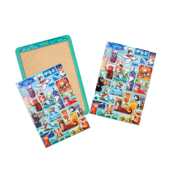 Дерев'яний сортер "Тетріс великий - Котики" (ПСД125) PSD125 (PSD125)