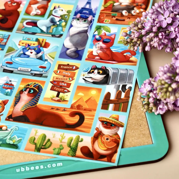 Дерев'яний сортер "Тетріс великий - Котики" (ПСД125) PSD125 (PSD125)