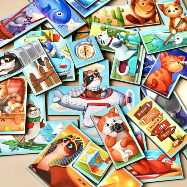 Дерев'яний сортер "Тетріс великий - Котики" (ПСД125) PSD125 (PSD125)