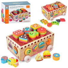 Дерев'яна іграшка Центр розвиваючий MD 0893 сортер, фігурки солодощі (MD 0893)