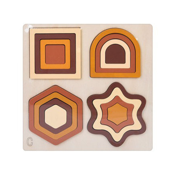 Дерев'яна іграшка Геометрика MD 0743C, розмір 22,5х22,5 см (MD 0743C)