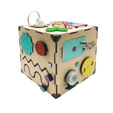 Розвиваюча іграшка Бізікуб Temple Group TG200172 23х23х23 см Бежевий (TG200172)
