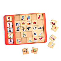 Дерев'яний пазл-вкладиш "Асоціації-професії" (ПСД073) PSD073 (PSD073)