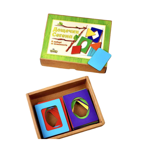 Вкладиші Дошки Сегена "фігури, кольори" (ПСД212) PSD212