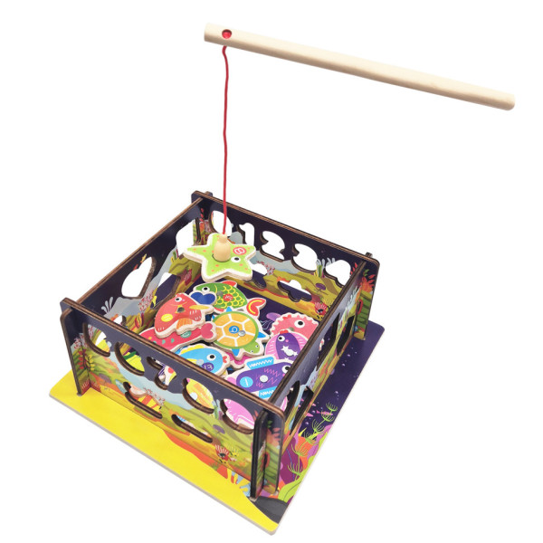 Дерев'яний сортер-рибалка "Океан" C 61739 стіни-конструктор, математичний та фігурний (C 61739)