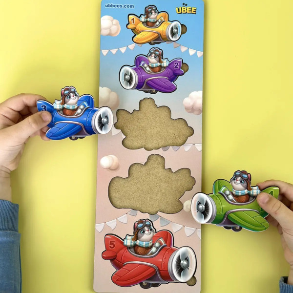 Дерев'яний дитячий сортер "Літаки більше - менше" (ПСД299) PSD299 (PSD299)