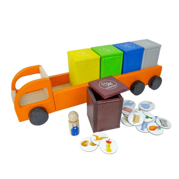 Дерев'яна розвиваюча гра "Сортуємо відходи" 900798 (900798)