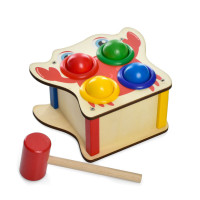 Дерев'яна іграшка стукачка "Крабик" MD 1682B, молоток (MD 1682B)