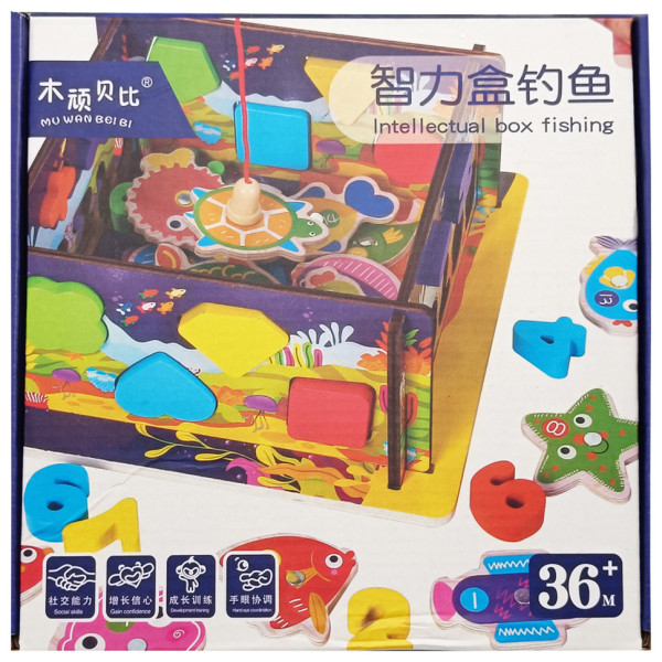 Дерев'яний сортер-рибалка "Океан" C 61739 стіни-конструктор, математичний та фігурний (C 61739)