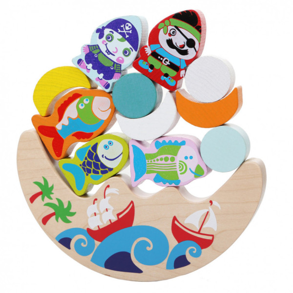 Ігровий балансир c рибками і піратами Cubika 13920, 11 деталей