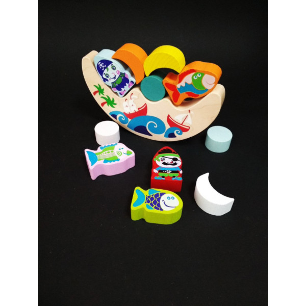 Ігровий балансир c рибками і піратами Cubika 13920, 11 деталей