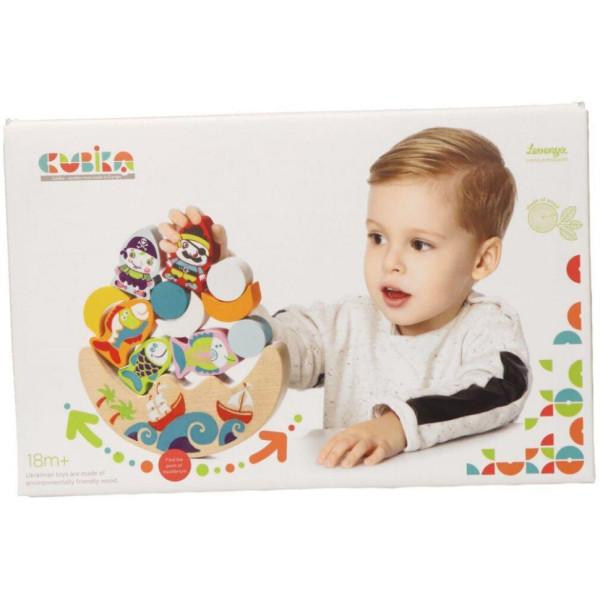 Ігровий балансир c рибками і піратами Cubika 13920, 11 деталей